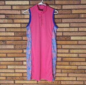 18 Birdies Medium Pink Sleeveless Golf Dress